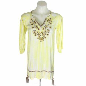 Skemo Secret Garden Mimi Dress Beads Tassel Sunshine Kids Girls Size Large